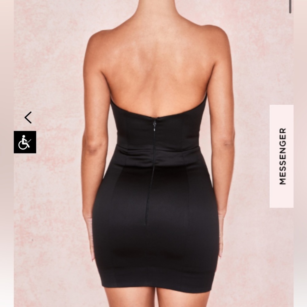 COPY - House of CB Chouchou Black Dress - Picture 4 of 6